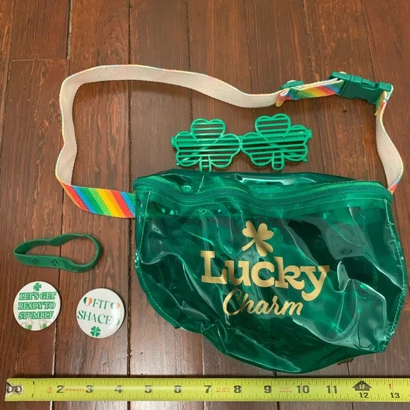 Bags Saint St Patricks Day Fanny Pack Pin Glasses Wristband
